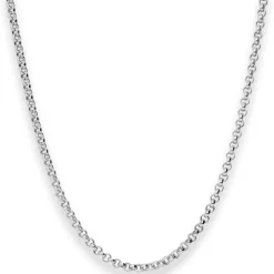 3mm Erbskette Silberkette Collier Halskette aus 925 Silber 50cm
