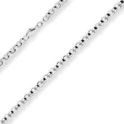 6,1mm Erbskette Silberkette Collier Halskette aus 925 Silber 45cm