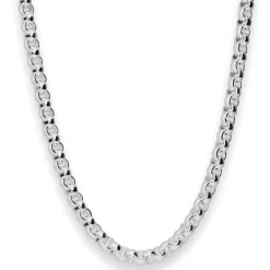 6,1mm Erbskette Silberkette Collier Halskette aus 925 Silber 50cm