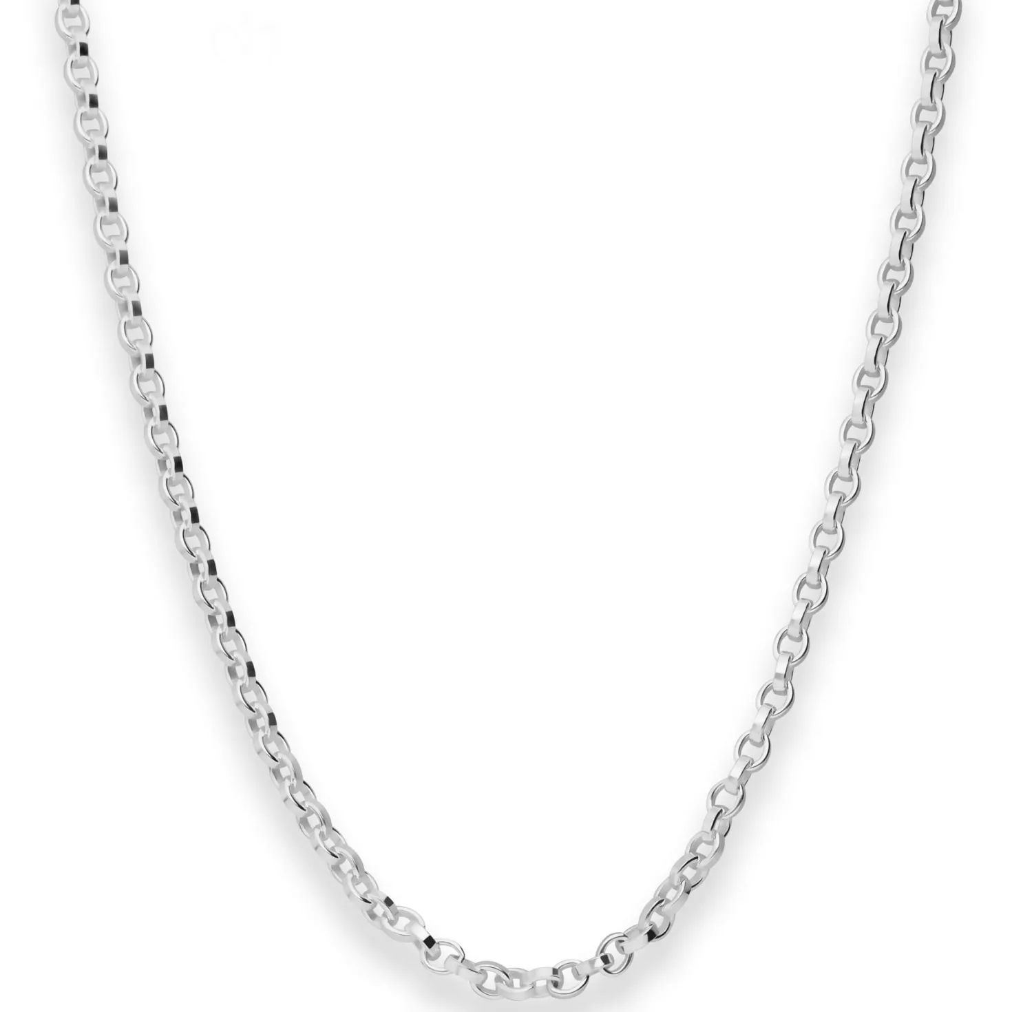 3,6mm Erbskette Silberkette Collier Halskette aus 925 Silber 50cm