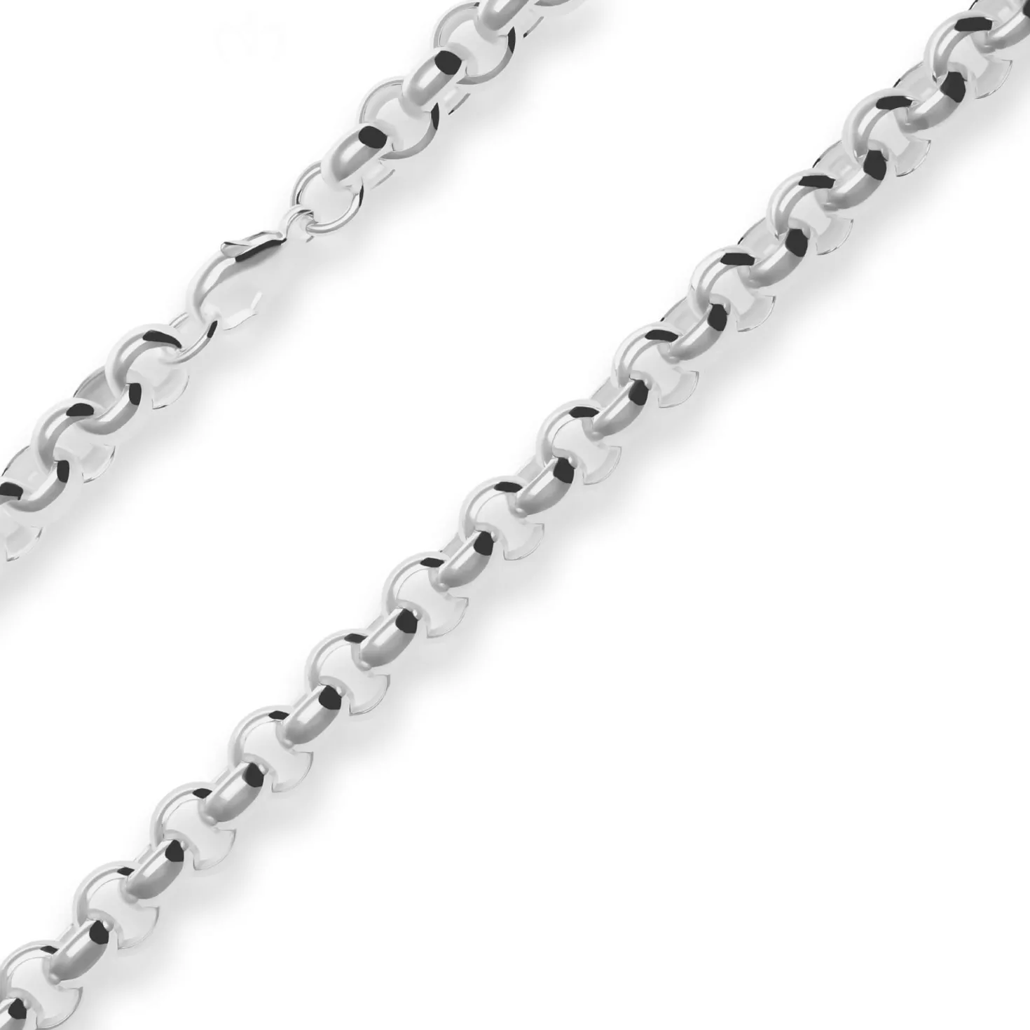 9,4mm Erbskette Silberkette Collier Halskette aus 925 Silber 50cm