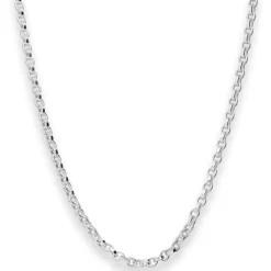 3,6mm Erbskette Silberkette Collier Halskette aus 925 Silber 80cm