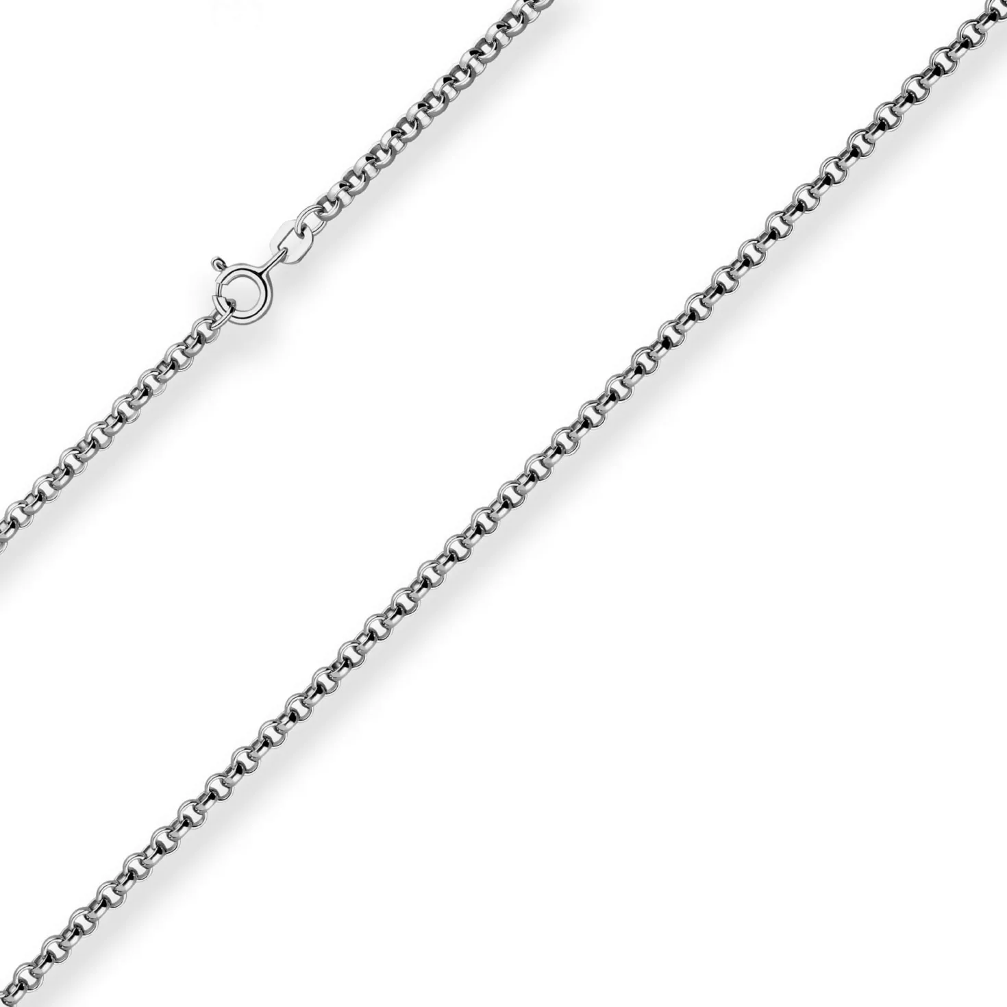 3mm Erbskette Silberkette Collier Halskette aus 925 Silber rhodiniert 90cm