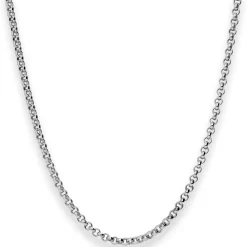 3mm Erbskette Silberkette Collier Halskette aus 925 Silber rhodiniert 90cm