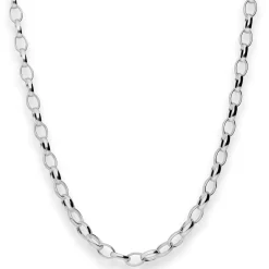 5mm Erbskette Silberkette Collier Halskette aus 925 Silber rhodiniert 45cm