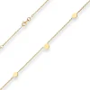 1,7mm Fantasiekette Armband aus 585 Gold Gelbgold 19cm mit Zwischenöse