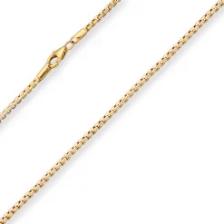 2,5mm Fantasiekette Goldkette Collier Halskette aus 585 Gold gelb/weiß 42cm