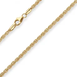 3mm Fantasiekette Goldkette Collier Halskette aus 375 Gold Gelbgold 60cm