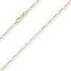 2,3mm Fantasiekette Goldkette Collier Halskette aus 375 Gold gelb/weiß 45cm