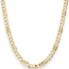 5,2mm Fantasiekette Goldkette Collier Halskette aus 333 Gold Gelbgold 45cm