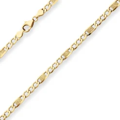 5,2mm Fantasiekette Goldkette Collier Halskette aus 333 Gold Gelbgold 45cm