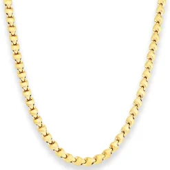 4,9mm Fantasiekette Goldkette Collier Halskette aus 585 Gold Gelbgold 45cm