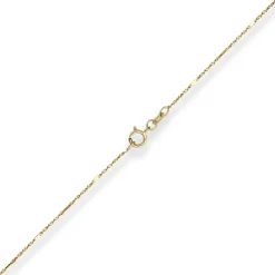 1mm Fantasiekette Goldkette Collier Halskette aus 585 Gold Gelbgold 40cm