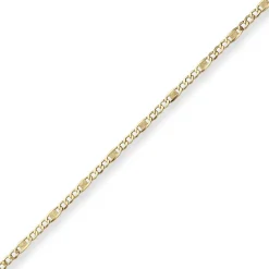 3,8mm Fantasiekette Goldkette Collier Halskette aus 375 Gold Gelbgold 50cm