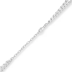 2,8mm Fantasiekette Silberkette Collier Halskette aus 925 Silber 40cm