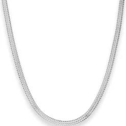 3,8mm Fantasiekette Silberkette Collier Halskette aus 925 Silber 45cm