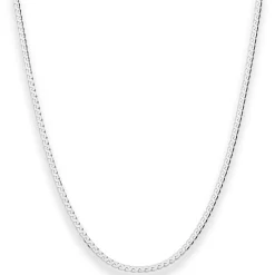 2,3mm Fantasiekette Silberkette Collier Halskette aus 925 Silber 42cm