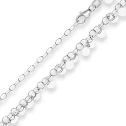 3mm Fantasiekette Silberkette Collier Halskette aus 925 Silber 38cm