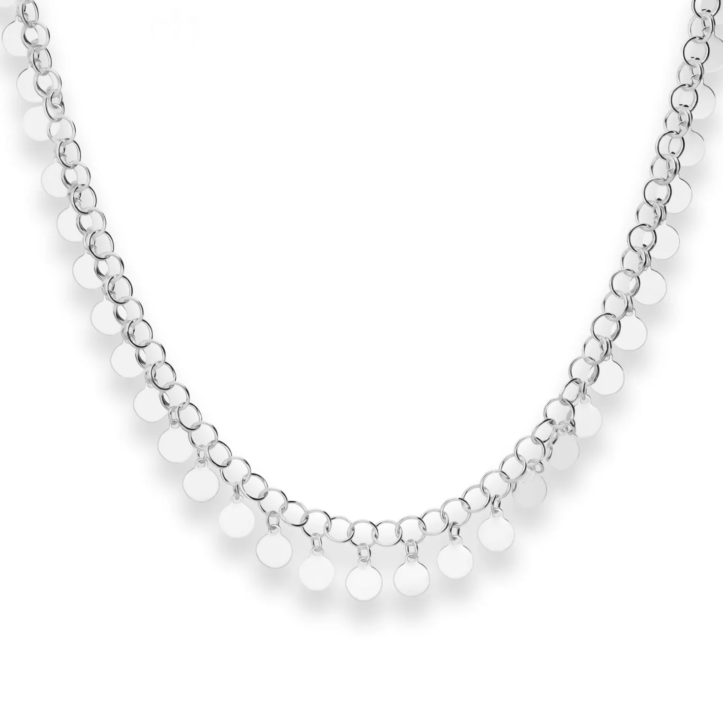 3mm Fantasiekette Silberkette Collier Halskette aus 925 Silber 38cm