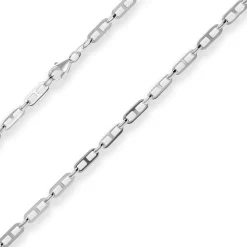 4,7mm Fantasiekette Silberkette Collier Halskette aus 925 Silber 45cm