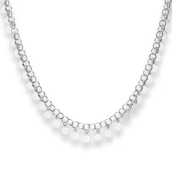 3mm Fantasiekette Silberkette Collier Halskette aus 925 Silber rhodiniert 38cm