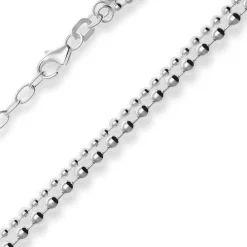 3mm Fantasiekette Silberkette Collier Halskette aus 925 Silber 40cm