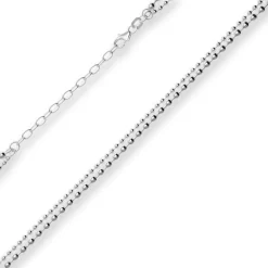 3mm Fantasiekette Silberkette Collier Halskette aus 925 Silber 40cm