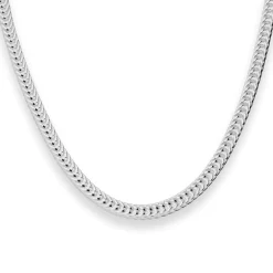 4,5mm Fantasiekette Silberkette Collier Halskette aus 925 Silber 45cm