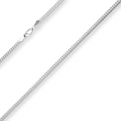 2,7mm Fantasiekette Silberkette Collier Halskette aus 925 Silber 45cm
