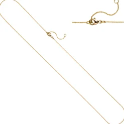 0,6mm feine Ankerkette Kette Halskette aus 750 Gold Gelbgold 42-45cm