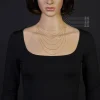 1mm feine Panzerkette 585 Gold Gelbgold, Kette Collier Halskette, 55cm
