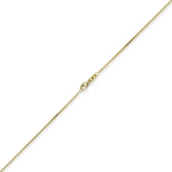 1mm feine Panzerkette 585 Gold Gelbgold, Kette Collier Halskette, 36cm