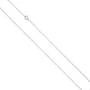 1,1mm feine Rundanker-Kette Halskette Collier aus 925 Silber rhodiniert 42cm