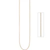 0,8mm feine Venezianerkette Kette Collier aus 925 Silber rotgold vergoldet 50cm