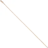 0,8mm feine Venezianerkette Kette Collier aus 925 Silber rotgold vergoldet 42cm