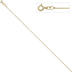 0,9mm feine Venezianerkette Kette Collier Halskette 925 Silber vergoldet 45cm