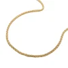1,1mm feine Zopfkette Halskette aus 9Kt 375 Gold Gelbgold 45cm