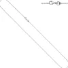 1mm feine Zopfkette Halskette Collier aus 950 Platin 45cm Platinkette
