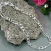 5mm Figaro Armband Armkette aus 925 Silber, flach diamantiert, 19cm