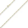 2,2mm Figarokette diamantiert Collier Halskette aus 585 Gold Gelbgold 45cm