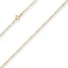 1,9mm Figarokette diamantiert Kette Collier Halskette aus 333 Gold Gelbgold 50cm