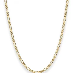 2,8mm Figarokette diamantiert Kette Collier Halskette aus 333 Gold Gelbgold 50cm