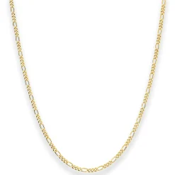 2,2mm Figarokette diamantiert Kette Collier Halskette aus 585 Gold Gelbgold 36cm