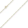 1,5mm Figarokette diamantiert Kette Collier Halskette aus 333 Gold Gelbgold 36cm