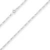 2,2mm Figarokette diamantiert Silberkette Collier Halskette aus 925 Silber 60cm