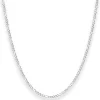 1,9mm Figarokette diamantiert Silberkette Collier Halskette aus 925 Silber 60cm