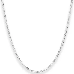 1,9mm Figarokette diamantiert Silberkette Collier Halskette aus 925 Silber 60cm