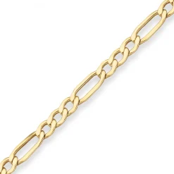 5,1mm Figarokette Goldkette Collier Halskette aus 333 Gold Gelbgold 55cm