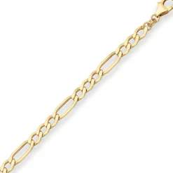 5,1mm Figarokette Goldkette Collier Halskette aus 333 Gold Gelbgold 55cm