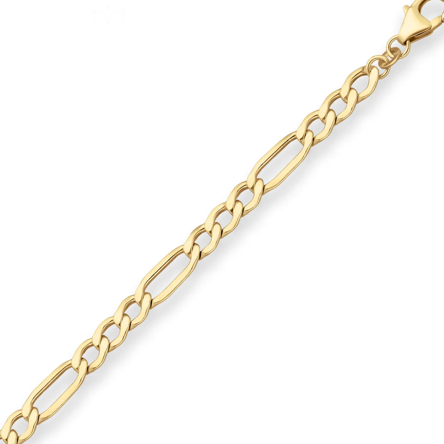 5,1mm Figarokette Goldkette Collier Halskette aus 333 Gold Gelbgold 55cm